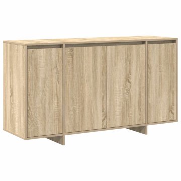 Vidaxl Strani šal Sonoma hrast 135 x 41 x 75 cm Konstruiran les
