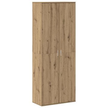 Vidaxl Visok predalnik 70 x 33.5 x 180 cm Inženirski les Umetni hrast