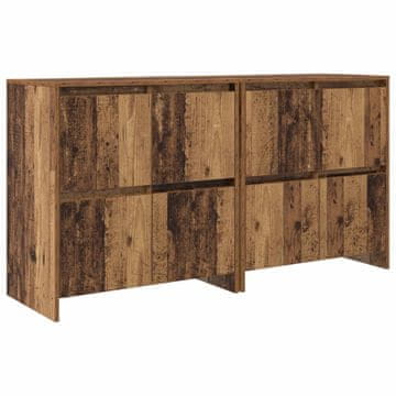Vidaxl Stranske omare 2 szt. Star les 70 x 41 x 75 cm Konstruiran les