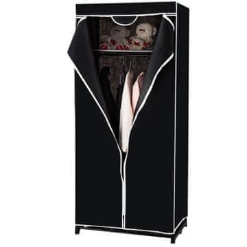 Northix Garderobna omara 75x50x170 cm tkanina kovina zadrga