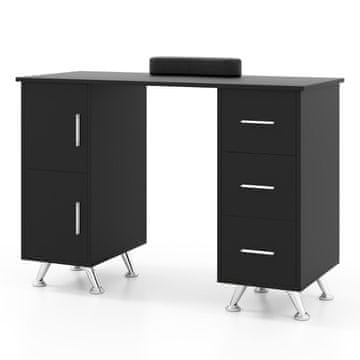 Northix Manikirna miza 108x45x76 cm MDF kovina z predali