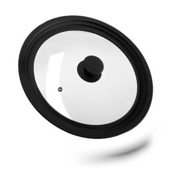 Northix Univerzalni pokrov za lonec 26-30 cm steklo silikon