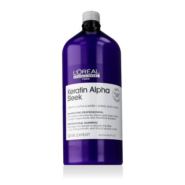 L’Oréal Keratin Alpha Sleek Professional Shampoo šampon za neukrotljive lase za ženske