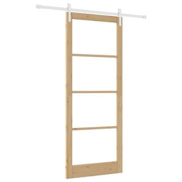 Vidaxl Drsna vrata ORKDAL Naravna 93 x 232 cm