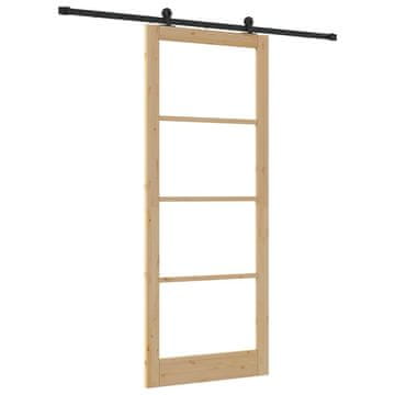 Vidaxl Drsna vrata ORKDAL Naravna 93 x 232 cm