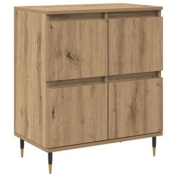 Vidaxl Strani šal Umetni hrast 60 x 35 x 70 cm