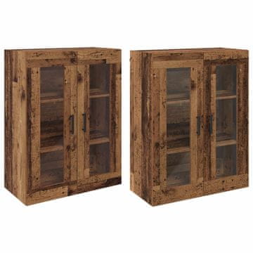 Vidaxl Ogreti omarice 2 szt. Star les 69,5 x 34 x 90 cm Konstruiran les
