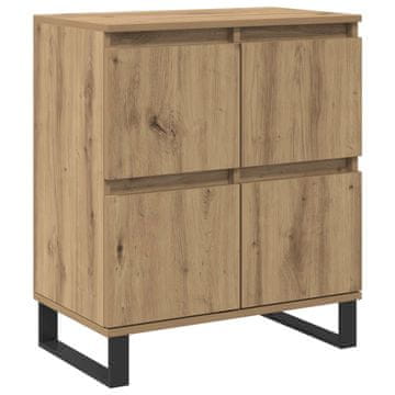 Vidaxl Strani šal Umetni hrast 60 x 35 x 70 cm