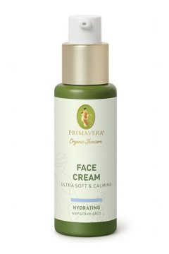 Primavera Krema za obraz za normalno in občutljivo kožo Ultra Soft & Calming (krema za obraz) 30 ml