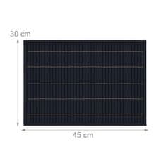 Northix Bambusovi pogrinjki 30x45 cm set 6 nedrseči trpežni