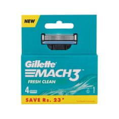Gillette Mach3 Fresh Clean darilni set nadomestne britvice 4 kos za moške