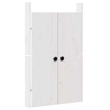 Vidaxl Kuhinjska vrata MEPPEL Bela 50 x 9 x 82 cm Trden borov les