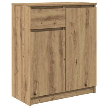 Vidaxl Komoda s predalom artisan hrast 71x35x84 cm inženirski les