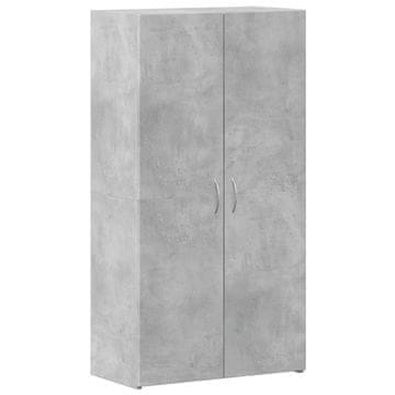 Vidaxl Arhivska omara betonsko siva 60x32x115 cm inženirski les