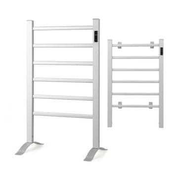 Northix Električni grelnik brisač 6 palic časovnik 8h aluminij