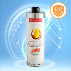 Mersjo Mersjo 100 % norveško lososovo olje za pse in mačke v aluminijasti pločevinki 1000 ml