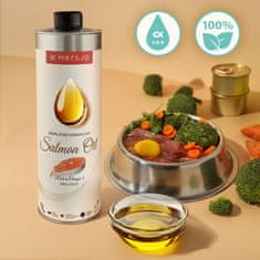 Mersjo Mersjo 100 % norveško lososovo olje za pse in mačke v aluminijasti pločevinki 1000 ml