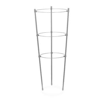 Northix Set 4 opore za rastline 45 cm kovina plastika siva vrt balkon