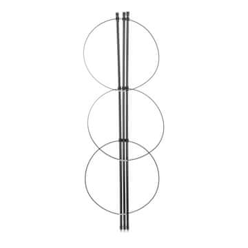 Northix Set 4 opore za rastline 60 cm kovina plastika vrt balkon
