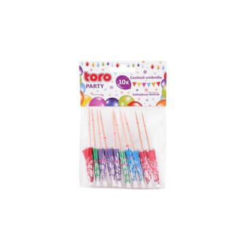 Toro Koktajl dežnik, papir+bambus, 10 kos