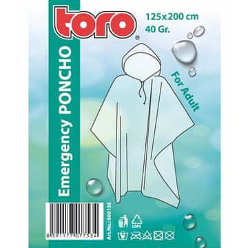 Toro Pončo dežni plašč za odrasle