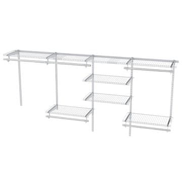 Northix Razširljiv organizator za omaro 122 do 244 cm kovinski sistem