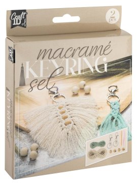 Verižica za ključe 2 kosa MACRAME 3x9CM, 6x10CM