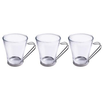 KOMPLET VRČKOV ZA KAVO BOMBON 230ML, 3 KOSI, STEKLO