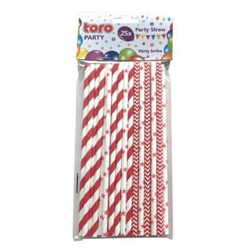 Toro Papirnate slamice 20 cm rdeče 25 kos