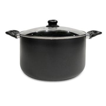 LONEC S STEKLENIM POKROVOM NERO KITCHISIMO 24X13CM 5,5L