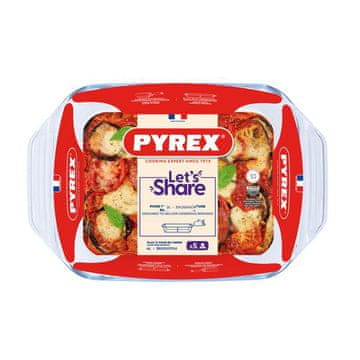 Pyrex STEKLENA POSODA ZA PEKO 4 L, 39X25 CM