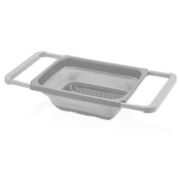 STEKLENO CEDILO Z NASTAVLJIVIMI ROČAJI 39-55X26,5CM KITCHISIMO