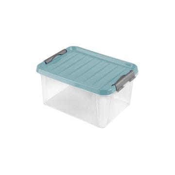 Heidrun Plastični zabojnik za shranjevanje s pokrovom Clip box 14 l