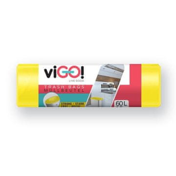 VIGO Vrečke za smeti 60l 10 kos rumene