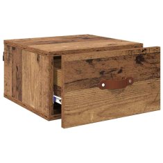 Vidaxl Stenska nočna omarica 35 x 35 x 20 cm Inženirski les Star les