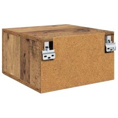 Vidaxl Stenska nočna omarica 35 x 35 x 20 cm Inženirski les Star les