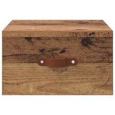 Vidaxl Stenska nočna omarica 35 x 35 x 20 cm Inženirski les Star les