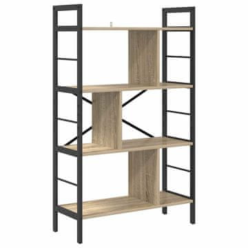 Vidaxl Knjižna polica Sonoma hrast 75 x 30 x 123,5 cm Konstruiran les