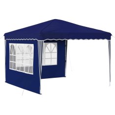 Vidaxl Zložljivi šotor za zabave 288 x 288 x 245 cm Modra