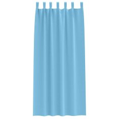 Vidaxl Zavese za zatemnitev z obroči 2 szt. Sveta modra 245 x 140 cm