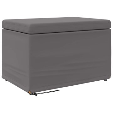 Vidaxl Stolica Siva 61 x 41 x 40 cm Umetno Usnje in Umetno Leseno