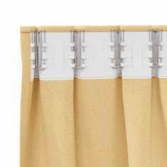 Vidaxl Zavese za zatemnitev z obroči 2 szt. Bež 260 x 140 cm Poliester