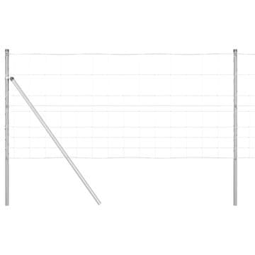 Vidaxl Sistem za pritrditev varjene žične ograje 25 x 1 m (Š x V)