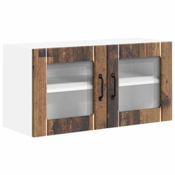 Vidaxl Stenski stekleni omarica LUCCA Star les 80 x 31 x 40 cm