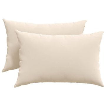 Vidaxl Blazine za kavč 2 szt. Bež 60 x 40 cm blago