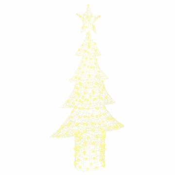 Vidaxl Božično drevo med 240 LED Toplo bela 150 cm Akril