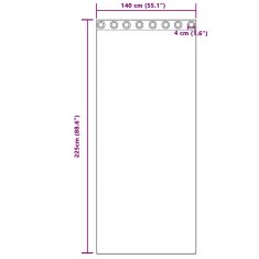 Vidaxl Zavese za zatemnitev z obroči 2 szt. Bež 225 x 140 cm Poliester