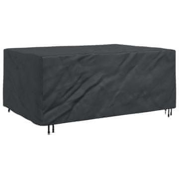 Vidaxl Prevleka za pohištvo Enobarvno Črna 230 x 165 x 80 cm 210D