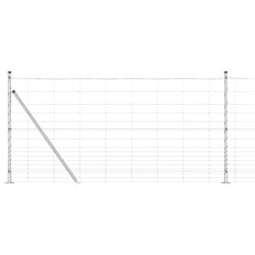 Vidaxl Varjena žična ograja z betonsko podlago 50 x 1,2 m (Š x V)
