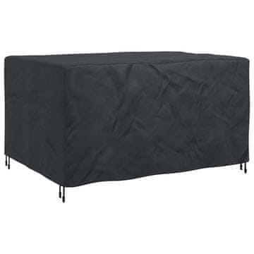 Vidaxl Prevleka za pohištvo Enobarvno Črna 180 x 140 x 90 cm 210D